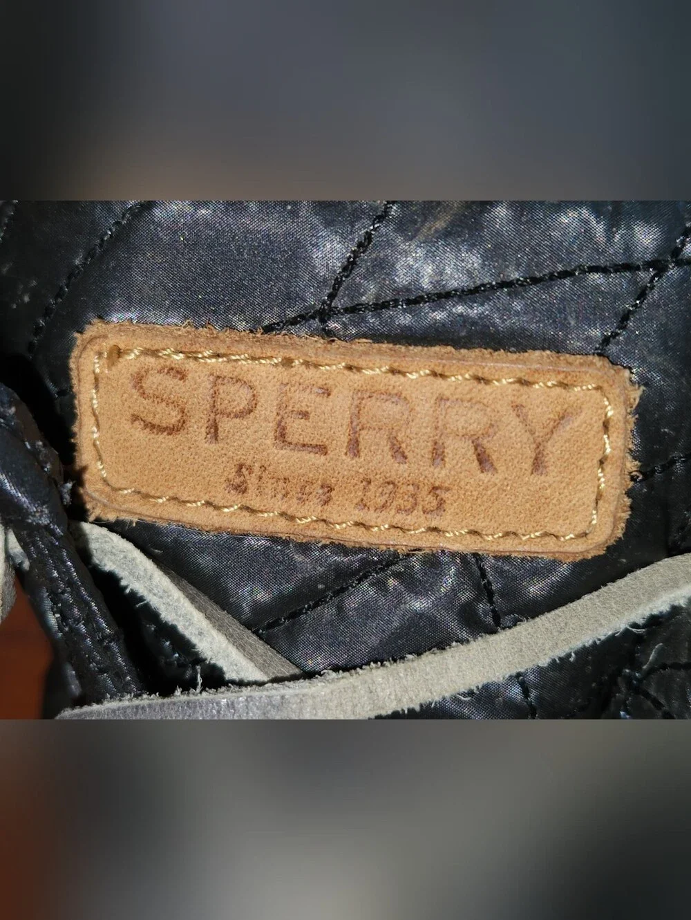 Sperry Women’s Black Duck Boots - Quilted Upper
